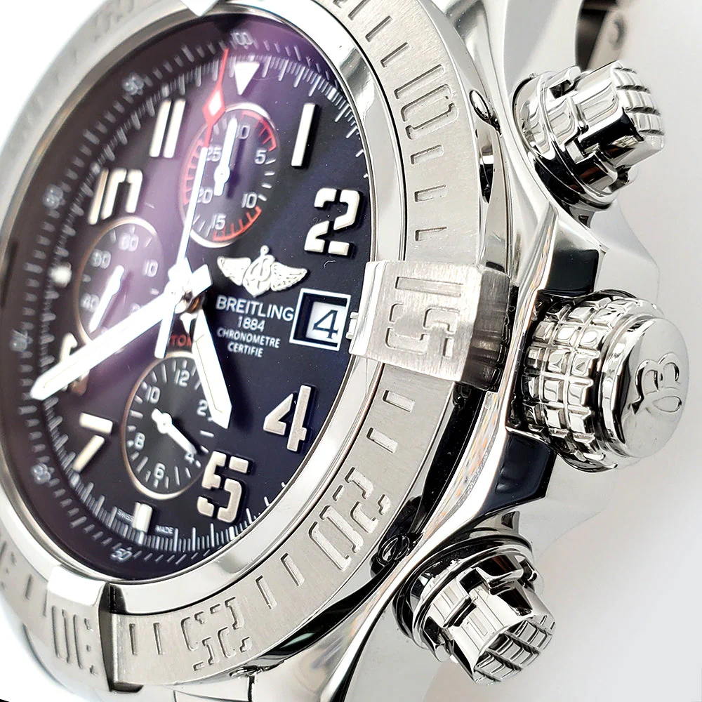 Breitling Super Avenger II Chronograph 48mm Stainless Steel Watch A13371 - Image 2