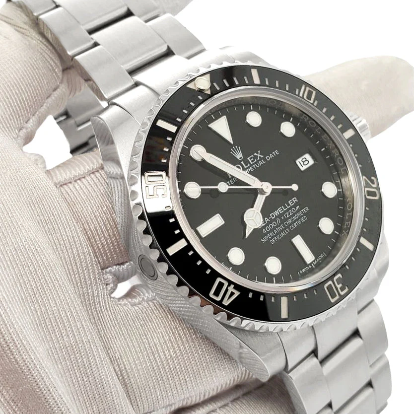 Rolex Sea-Dweller 40mm Black Ceramic Bezel Stainless Steel Watch 116600 Box Papers - Image 2