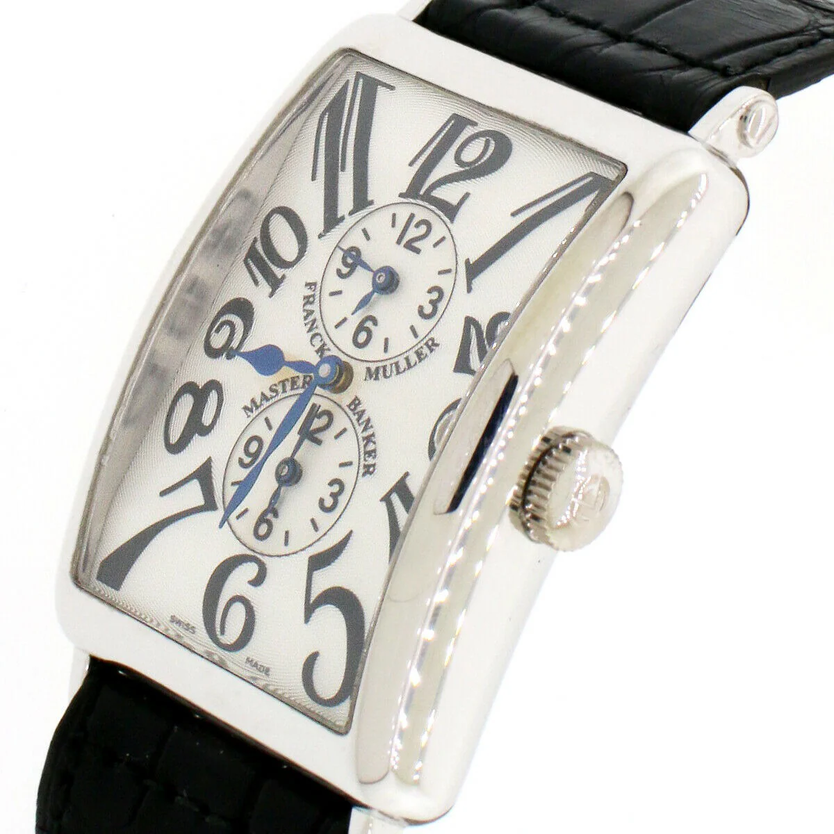 Franck Muller Long Island Master Banker White Gold 3-time Zone Automatic Watch - Image 6