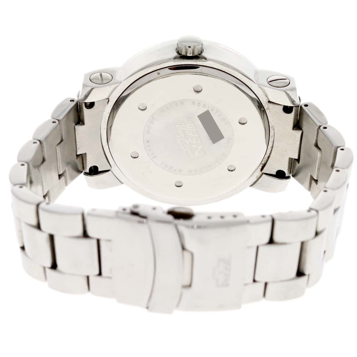 Freeze World Map Mother of Pearl Dial Diamond Bezel 49MM Stainless Steel Mens Watch - Image 6