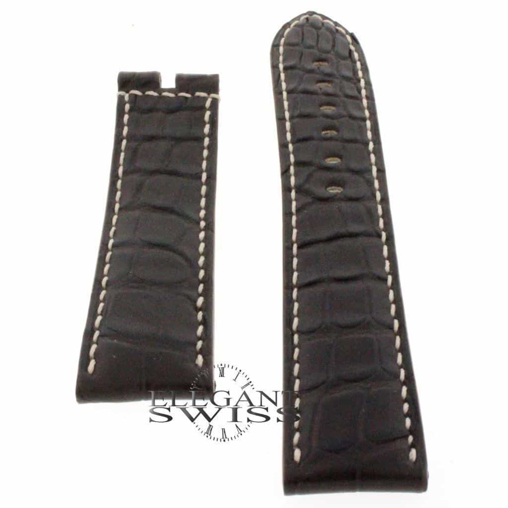 Genuine Breguet Royal Marine Dark Brown Crocodile Leather Strap Band 22MM - Image 2