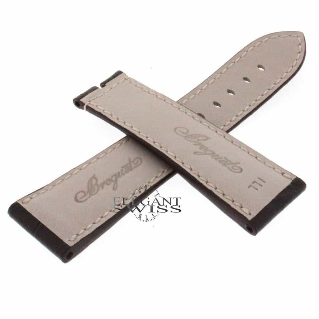 Genuine Breguet Royal Marine Dark Brown Crocodile Leather Strap Band 22MM - Image 3