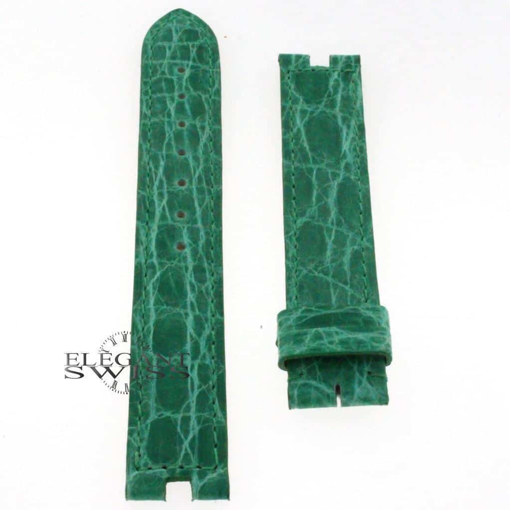 Genuine Cartier Crocodile Shiny Light Green Leather Strap KD50BF36 16MM - Image 3