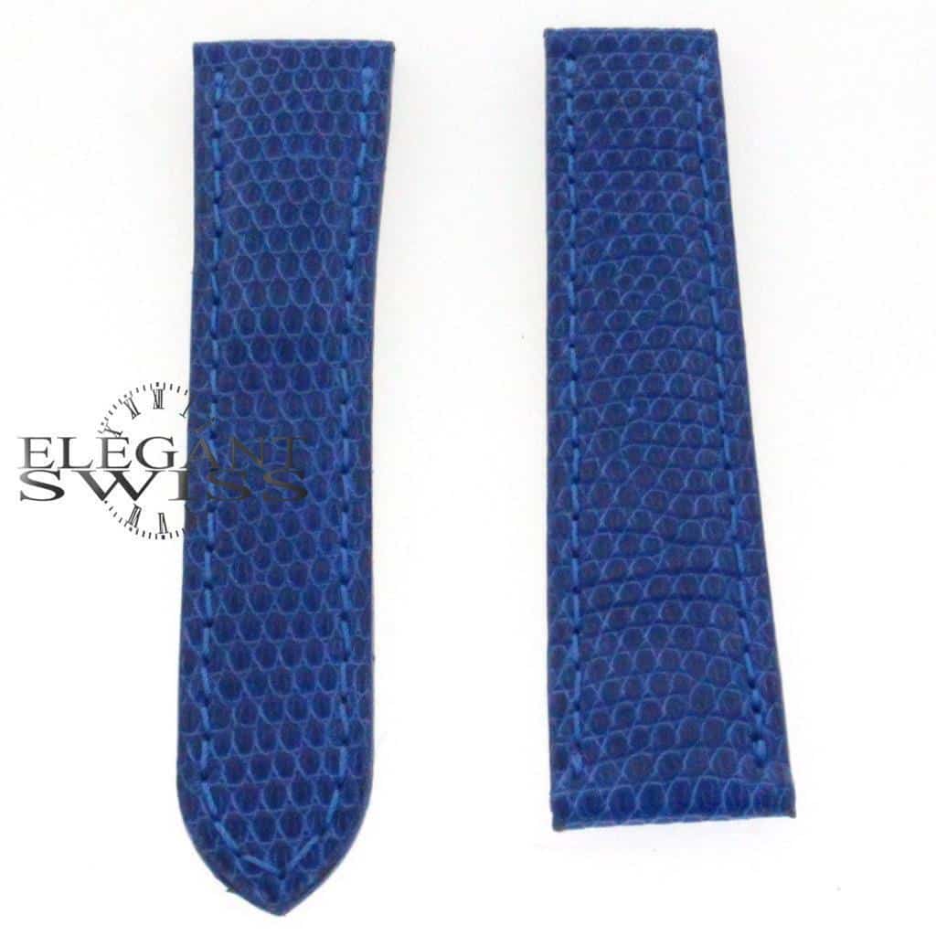 Genuine Cartier Lizard Royal Blue Leather Strap Band KD02C017 16MM - Image 3