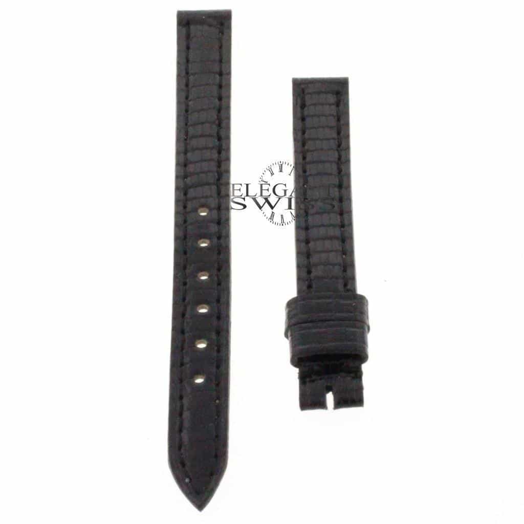 Genuine Cartier Lizard Shiny Black Leather Strap KD33Q153 10MM - Image 3