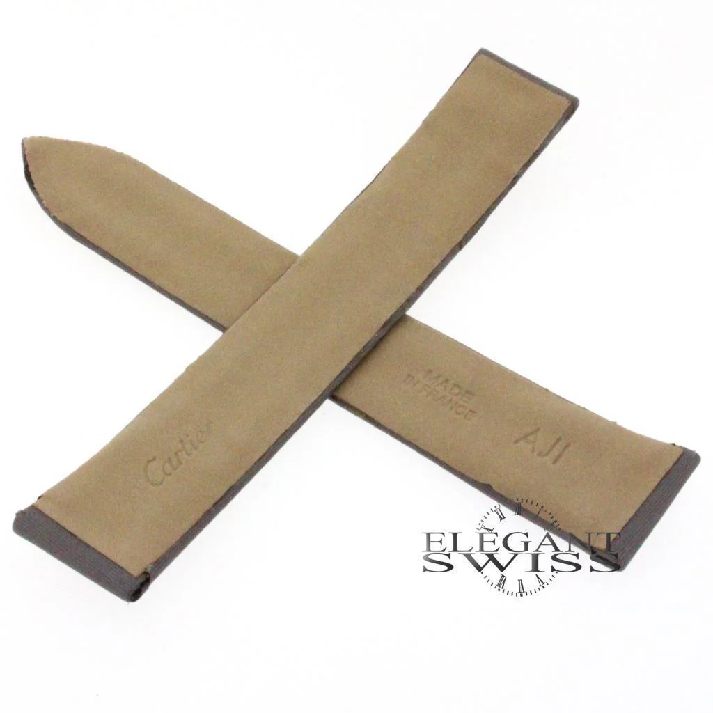Genuine Cartier Powdered Grey Fabric/Leather Strap KD53DU11 16MM - Image 3