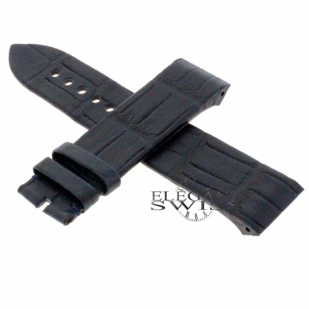 Genuine Cartier Santos 100 Small Matte Blue Alligator Leather Strap KD2RKK29 20MM