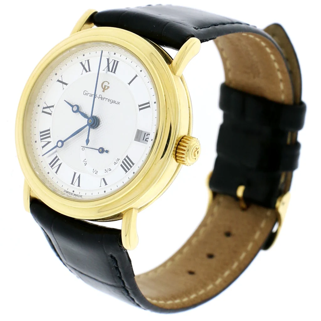 Girard Perregaux 18K Yellow Gold 34MM Factory Roman Dial Power Reserve Automatic Watch 4795 - Image 4