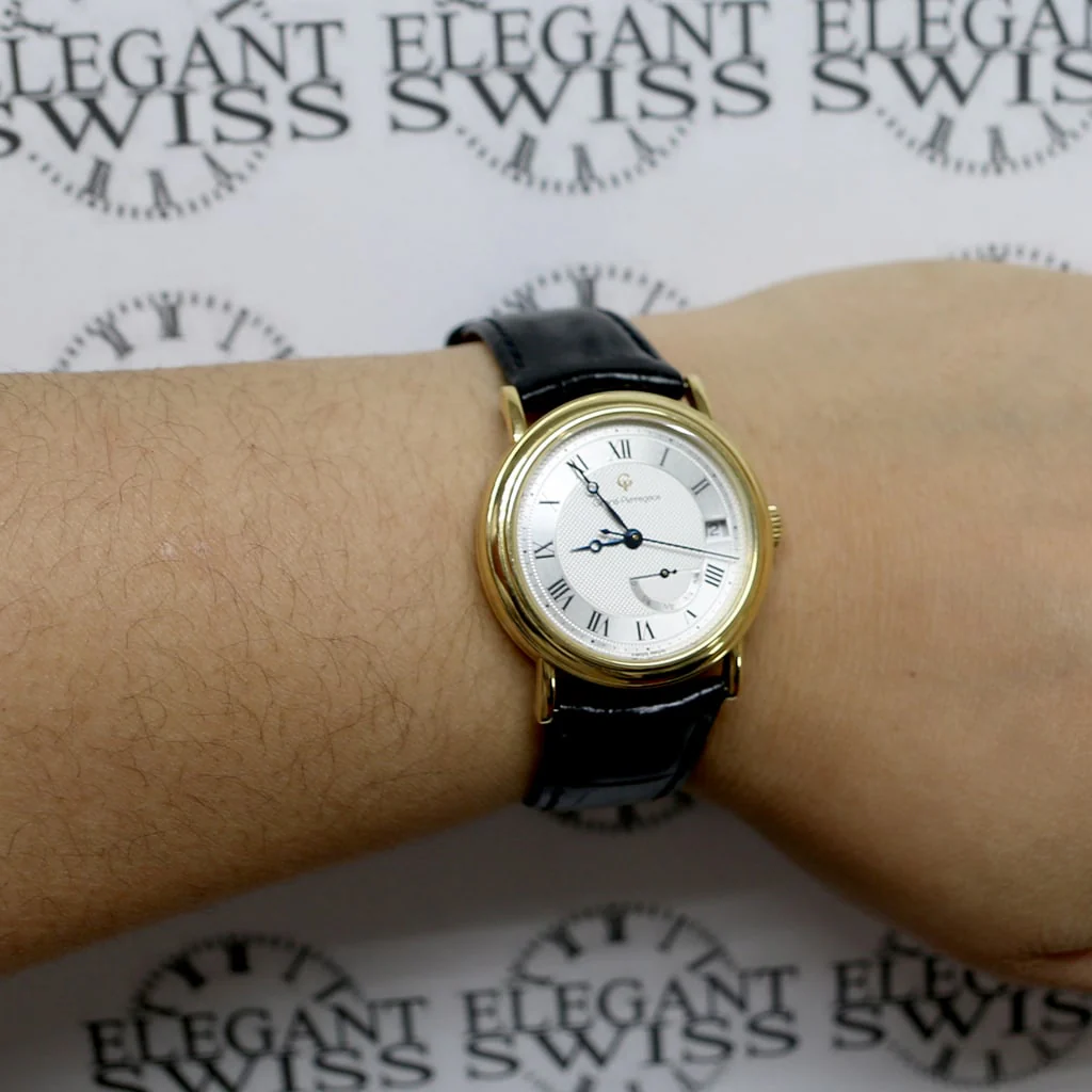 Girard Perregaux 18K Yellow Gold 34MM Factory Roman Dial Power Reserve Automatic Watch 4795 - Image 7