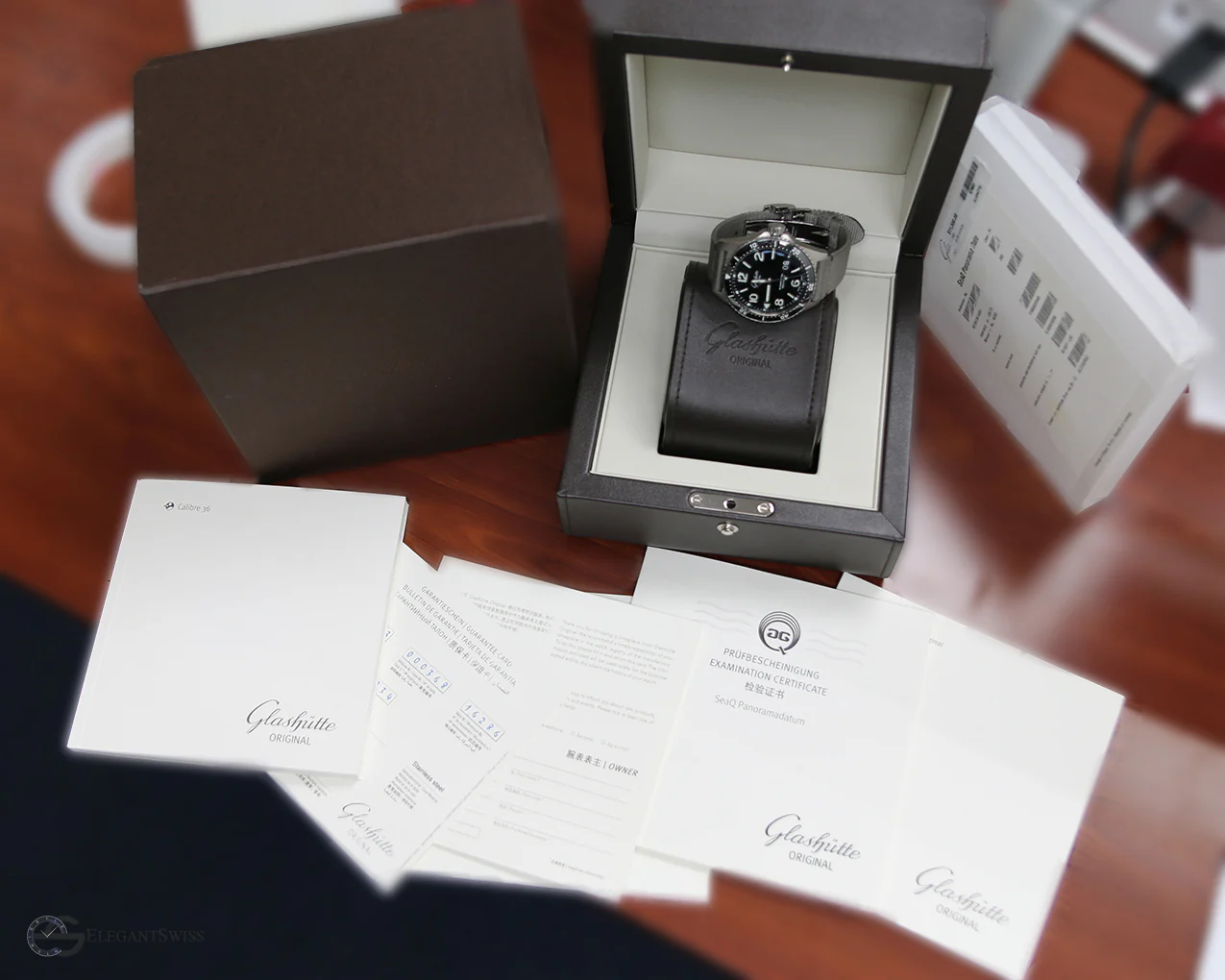 Glashütte Original SeaQ Panorama Date 43mm Watch 1-36-13-01-80-34 Box Papers - Image 7