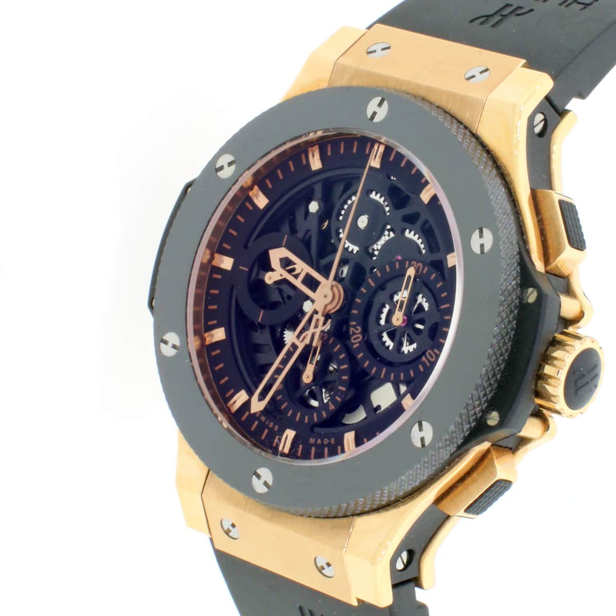 Hublot Aero Big Bang Skeleton Rose Gold Ceramic 44mm Chronograph Watch 310.PT.1180.RX Box & Papers - Image 7