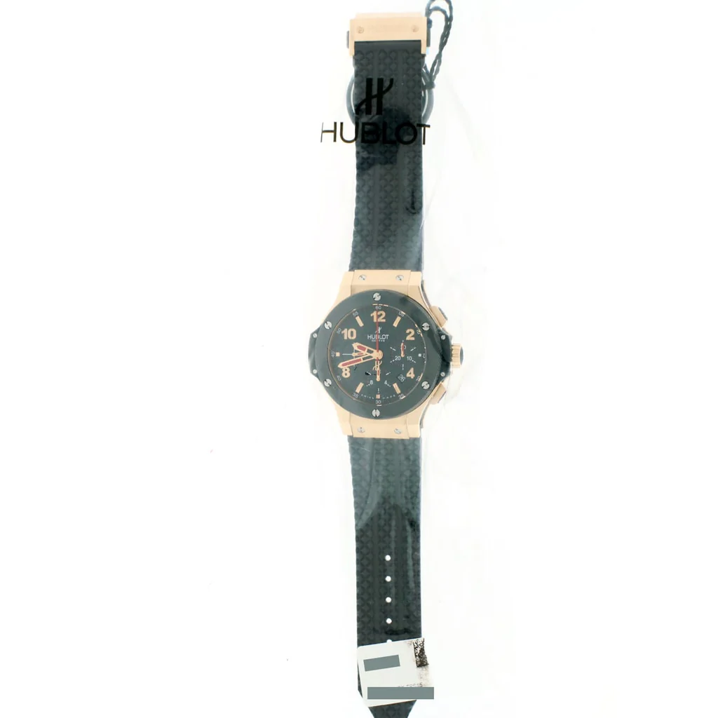 Hublot Big Bang 18K Rose 44MM Ceramic Bezel Black Carbon Dial Chronograph Automatic Mens Watch 301.PB.131.RX - Image 2