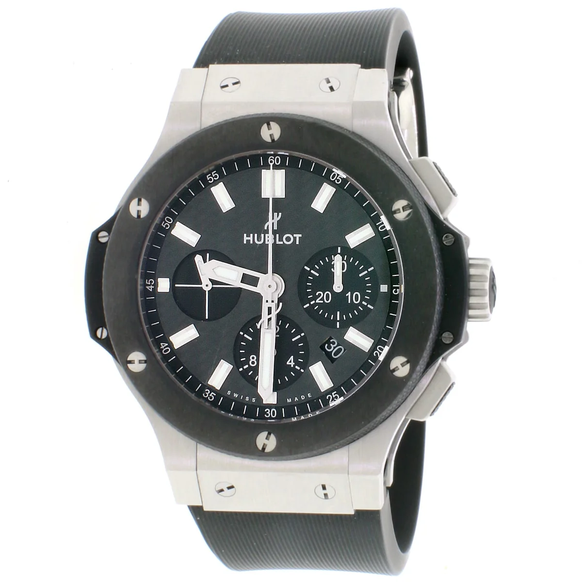 Hublot Big Bang 44MM Black Carbon Index Dial Chronograph Automatic Mens Watch 301.SM.1770.RX