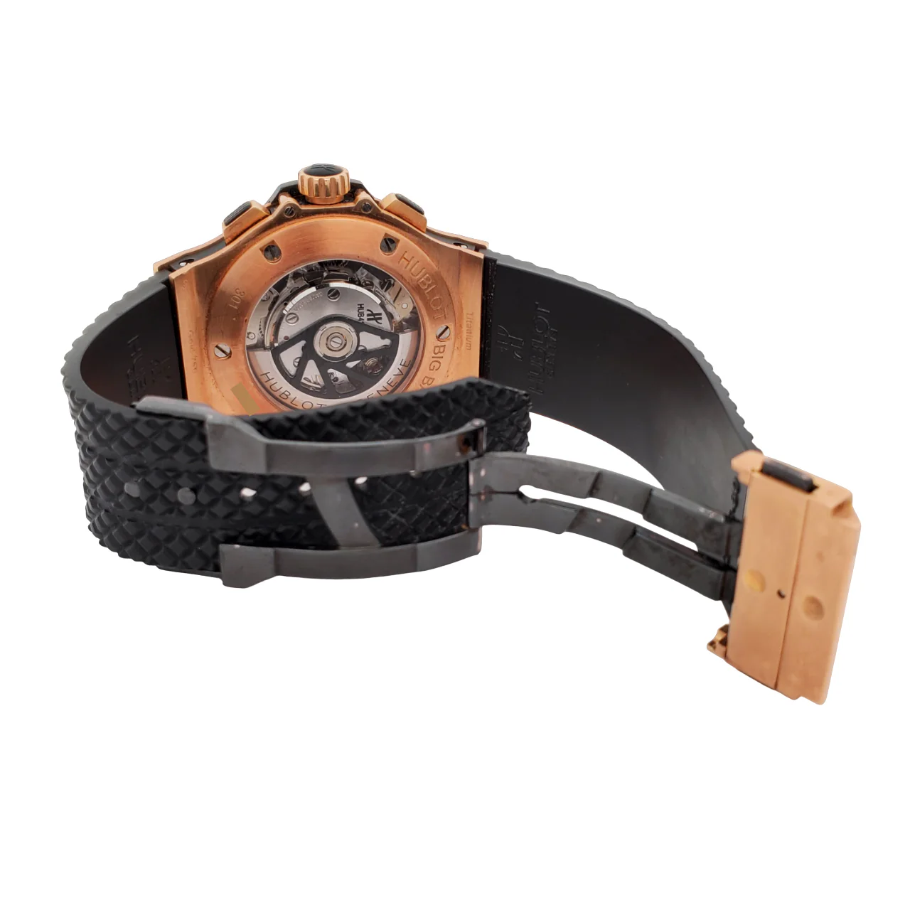 Hublot Big Bang 44mm Carbon Fiber Dial Ceramic Bezel Rose Gold Watch 301.PM.1780.RX - Image 6