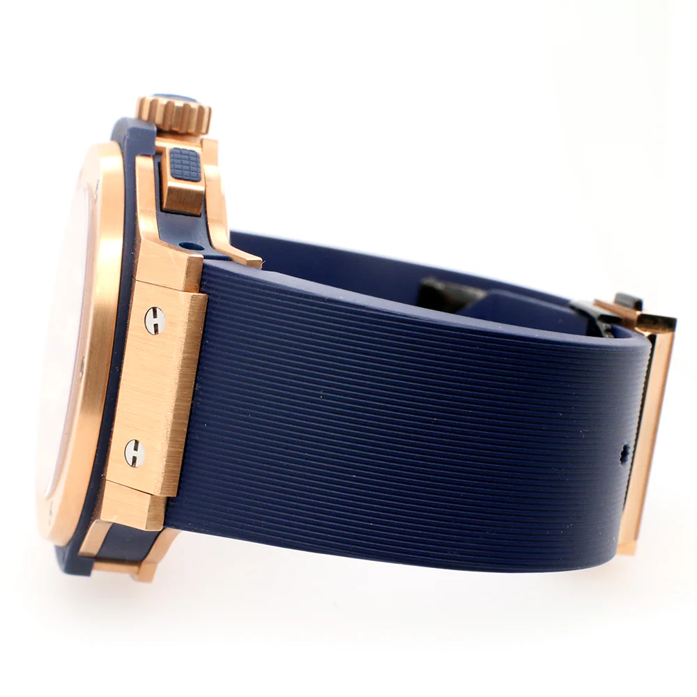 Hublot Big Bang 44mm Rose Gold Blue Dial Watch 301.PX.7180.LR Box Papers - Image 5