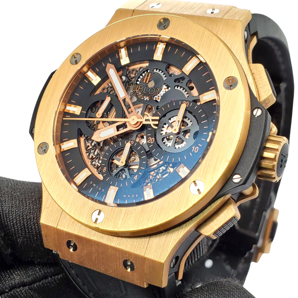 Hublot Big Bang Aero Bang 44mm Skeleton Dial Rose Gold Watch 311.PX.1180.GR - Image 2