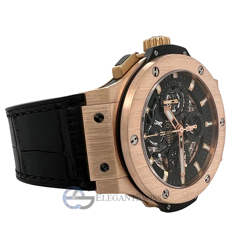 Hublot Big Bang Aero Bang 44mm Skeleton Dial Rose Gold Watch Box Papers - Image 4