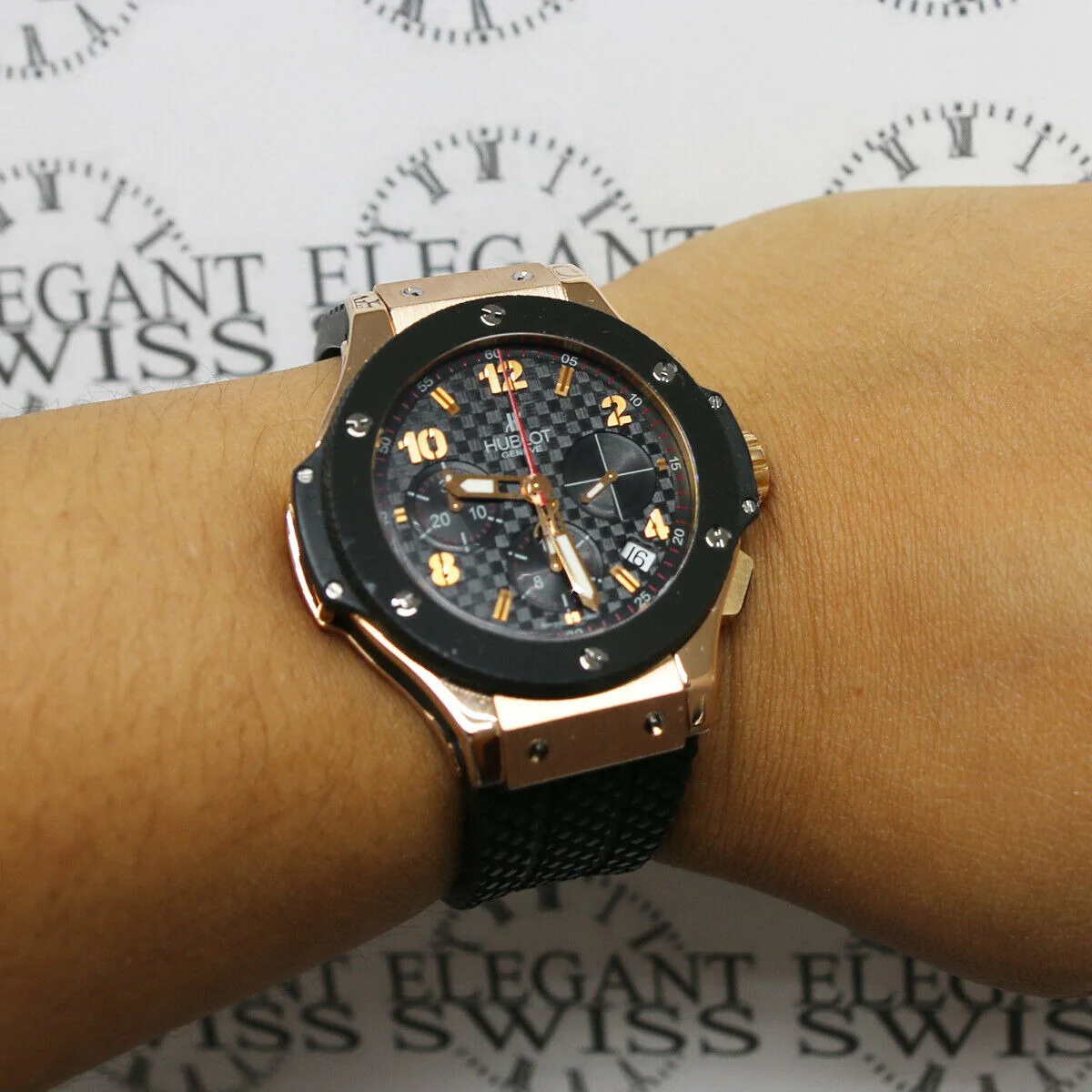 Hublot Big Bang Chronograph 18K Rose 41mm Watch Box Papers 341.PB.131.RX - Image 3