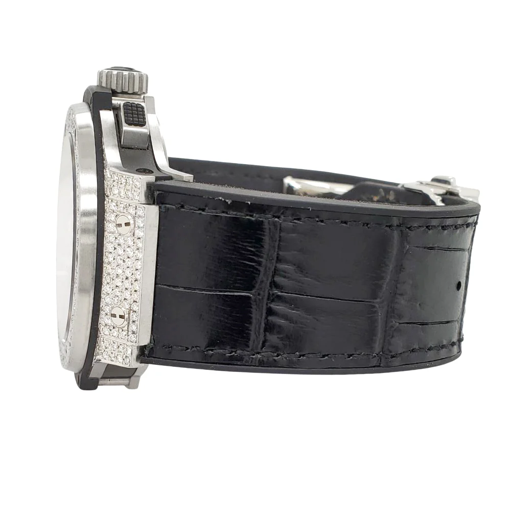 Hublot Big Bang Chronograph 44mm 3.6CT Diamond Bezel/Case/Black Dial Watch - Image 4