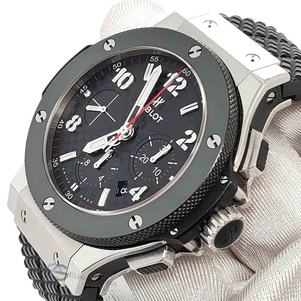 Hublot Big Bang Chronograph 44mm Black Ceramic Steel Watch 301.SB.131.RX