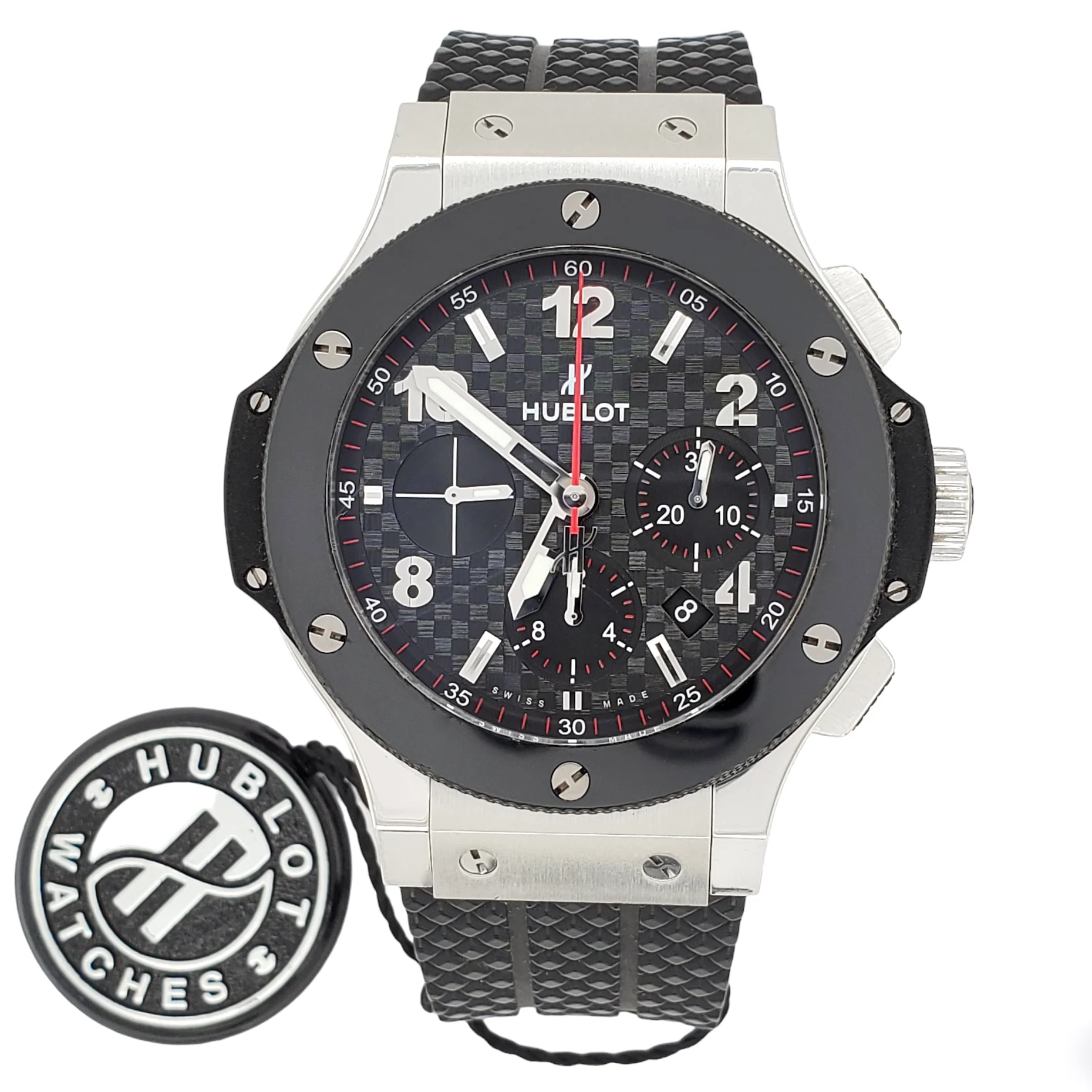 Hublot Big Bang Chronograph 44mm Black Ceramic Steel Watch 301.SB.131.RX - Image 3
