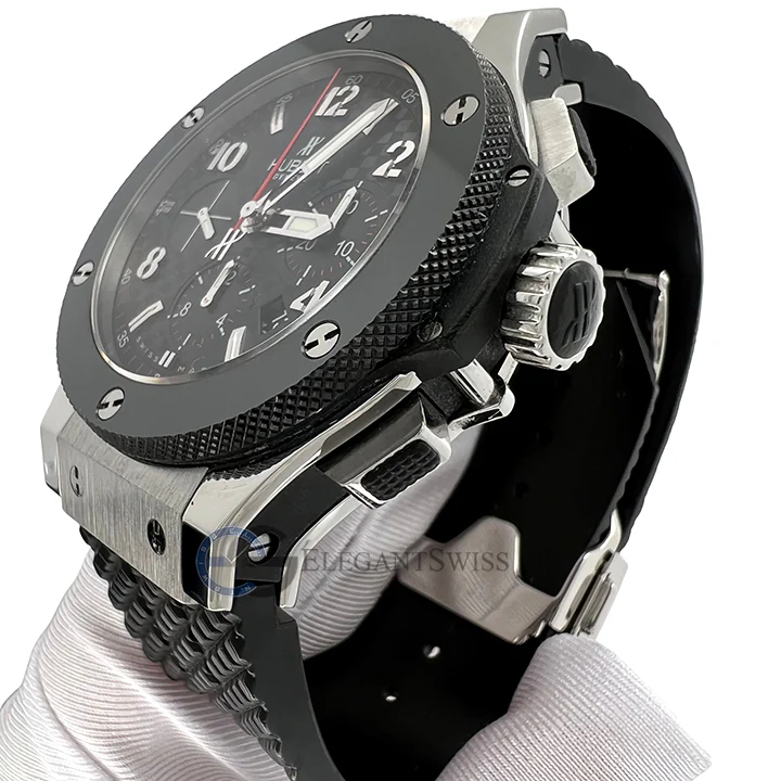 Hublot Big Bang Chronograph 44mm Black Ceramic Steel Watch 301.SB.131.RX - Image 2