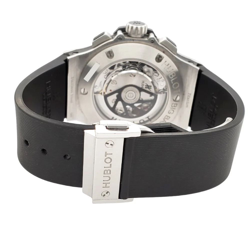 Hublot Big Bang Chronograph 44mm Black Dial/Rubber Strap/Steel Watch 301.SX.1170.RX - Image 4