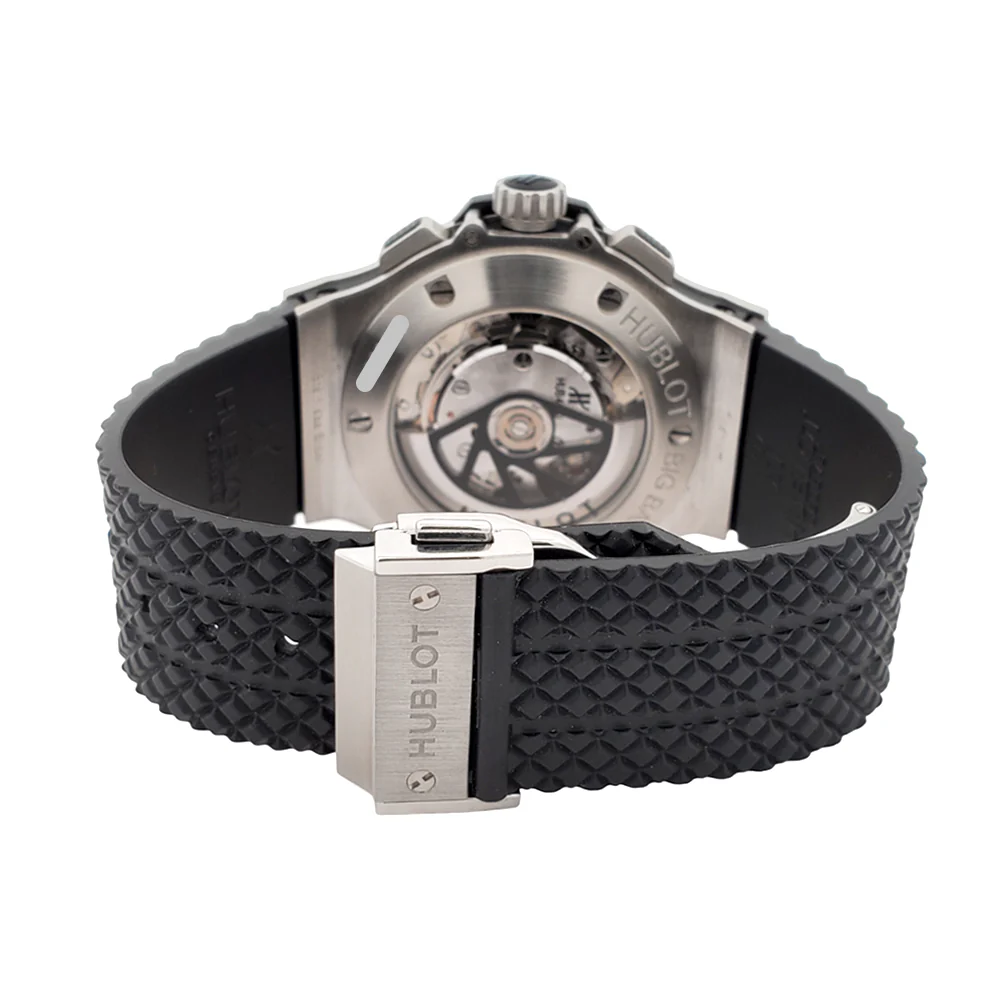 Hublot Big Bang Chronograph 44mm Black Dial/Rubber Strap/Steel Watch 301.SX.1170.RX Papers - Image 6
