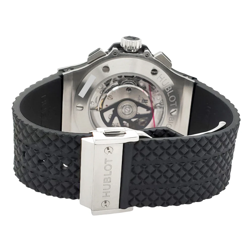 Hublot Big Bang Chronograph 44mm Black Dial/Rubber Strap/Steel Watch 301.SX.130.RX 2020 Box Papers - Image 5