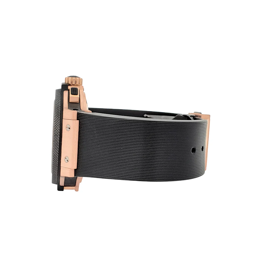 Hublot Big Bang Chronograph 44mm Ceramic Black Bezel/Rubber Strap Rose Gold Watch 301.PM.1780.RX - Image 4