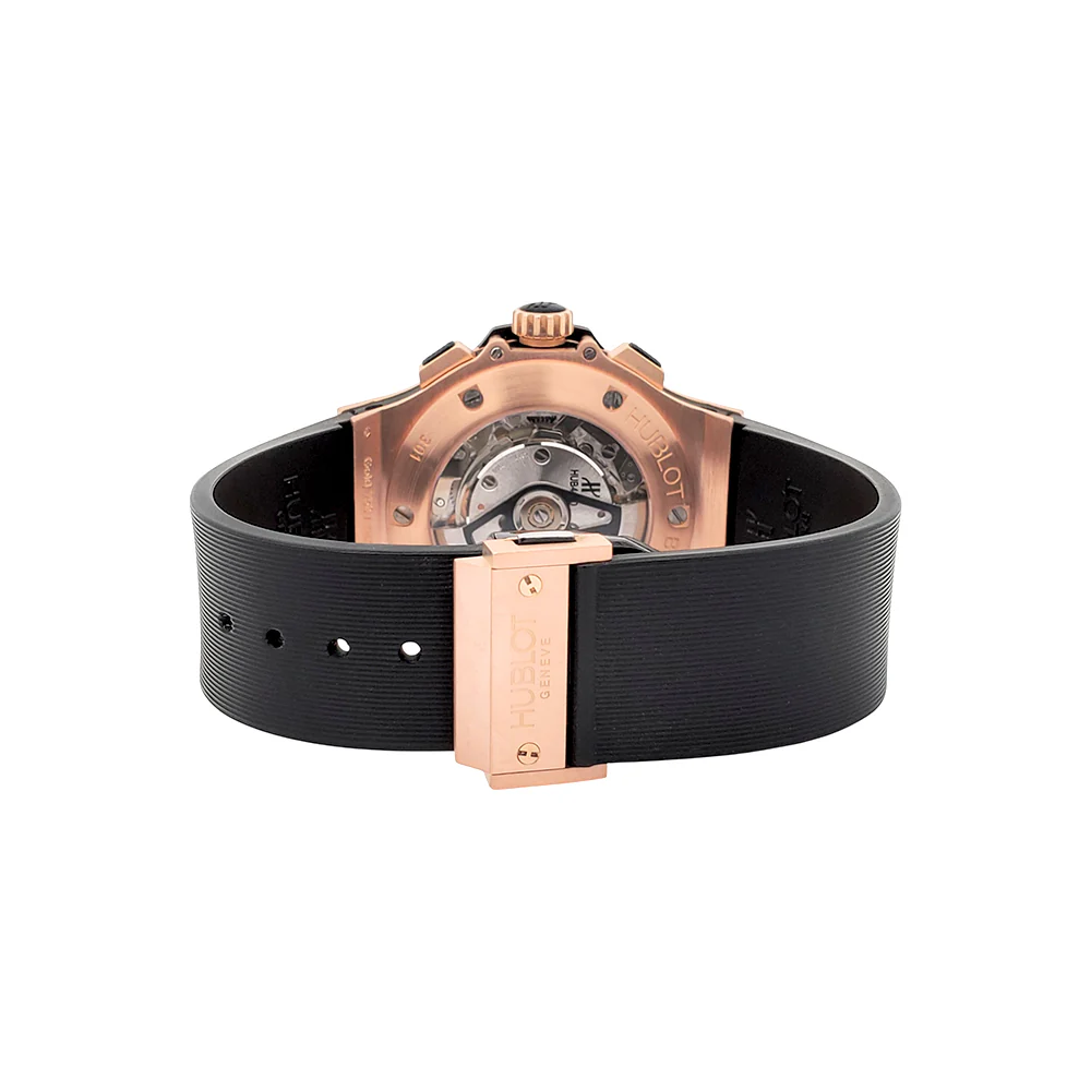 Hublot Big Bang Chronograph 44mm Ceramic Black Bezel/Rubber Strap Rose Gold Watch 301.PM.1780.RX - Image 5