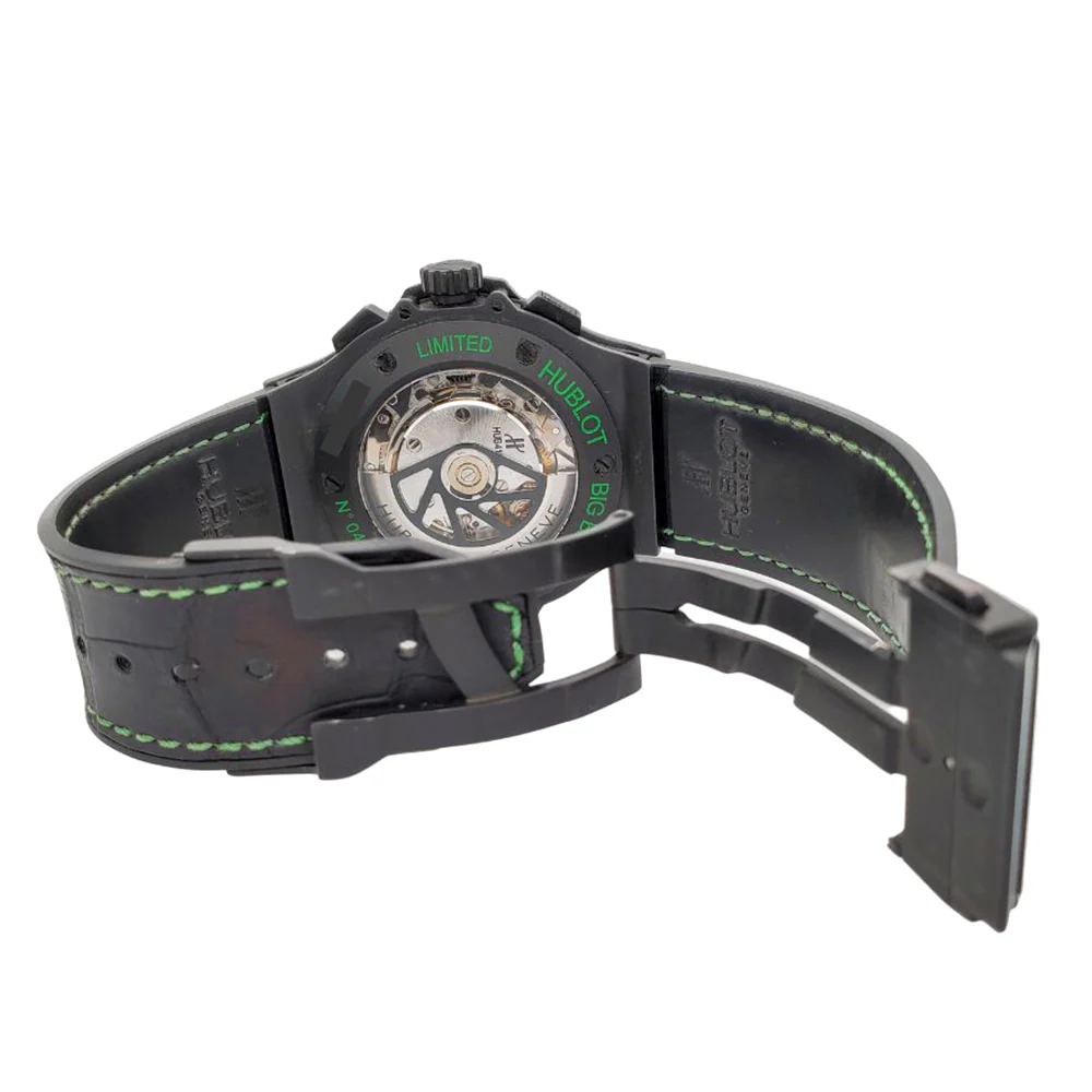 Hublot Big Bang Chronograph 44mm Green Limited Edition Black Ceramic Watch 301.CI.1190.GR.ABG11 - Image 6