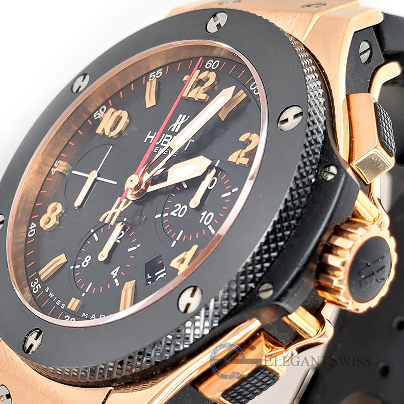 Hublot Big Bang Chronograph 44mm Rose Gold Ceramic Black Watch 301.PB.131.RX Box Papers - Image 2