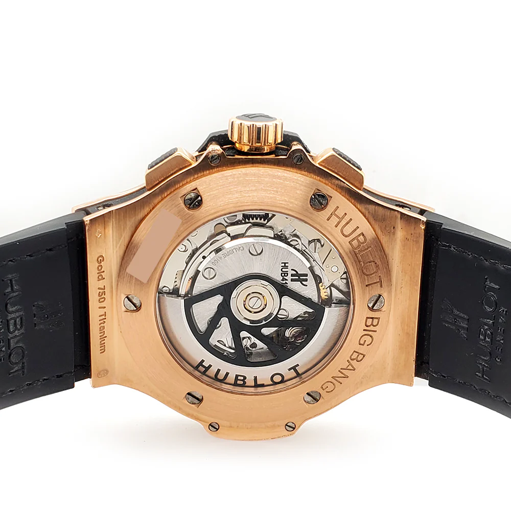 Hublot Big Bang Chronograph 44mm Rose Gold Ceramic Black Watch 301.PB.131.RX Box Papers - Image 6