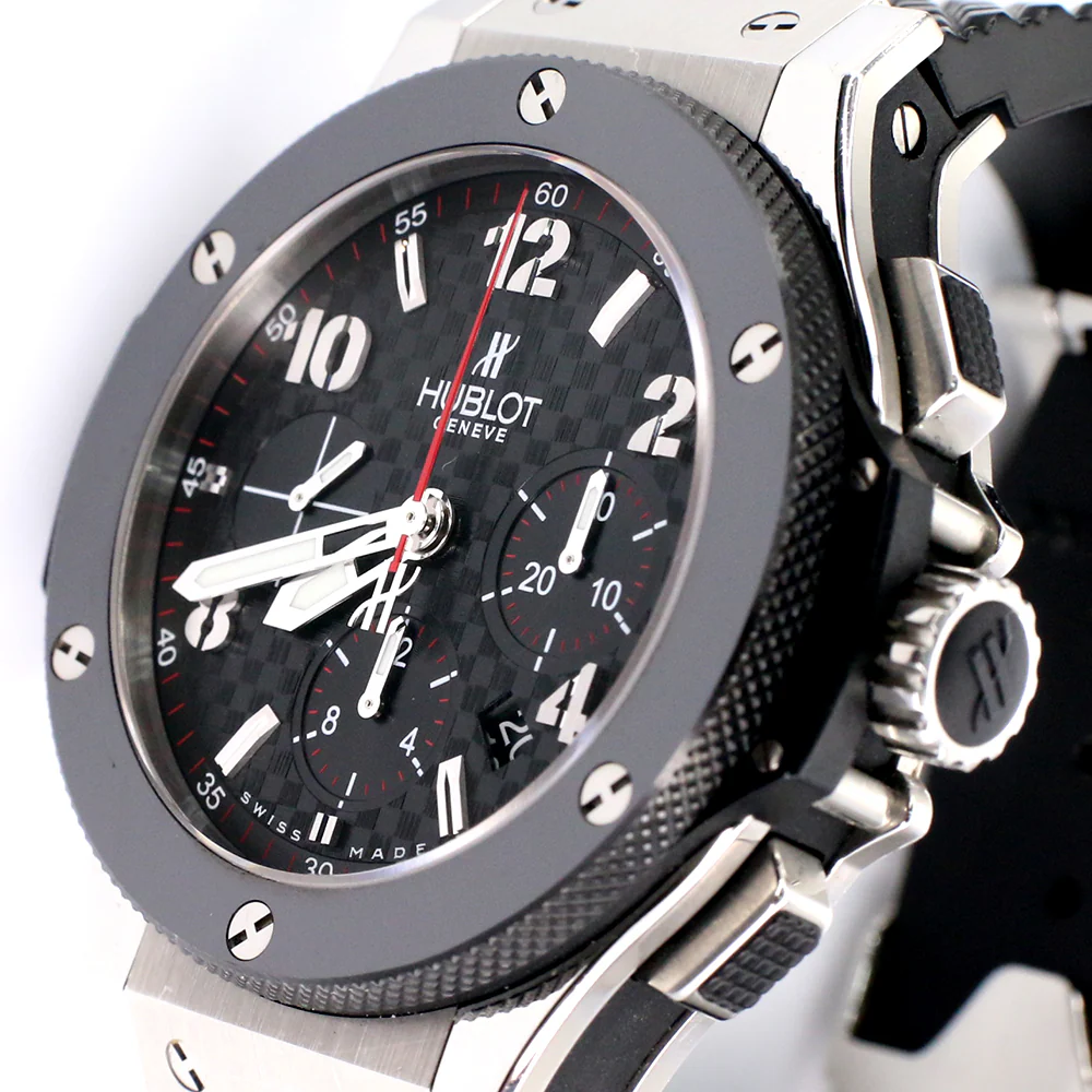 Hublot Big Bang Chronograph 44MM Steel/Ceramic Watch 301.SB.131.RX Box Papers - Image 3