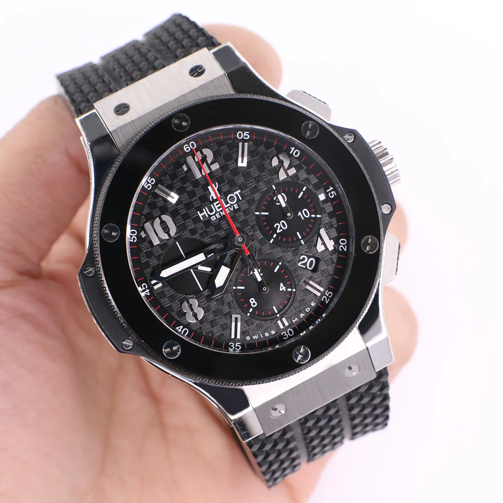 Hublot Big Bang Chronograph 44MM Steel/Ceramic Watch 301.SB.131.RX Box Papers - Image 8