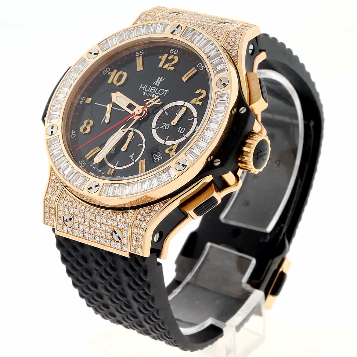 Hublot Big Bang Evolution 18K Rose Original Diamond Bezel 44MM Chronograph Automatic Mens Watch - Image 4