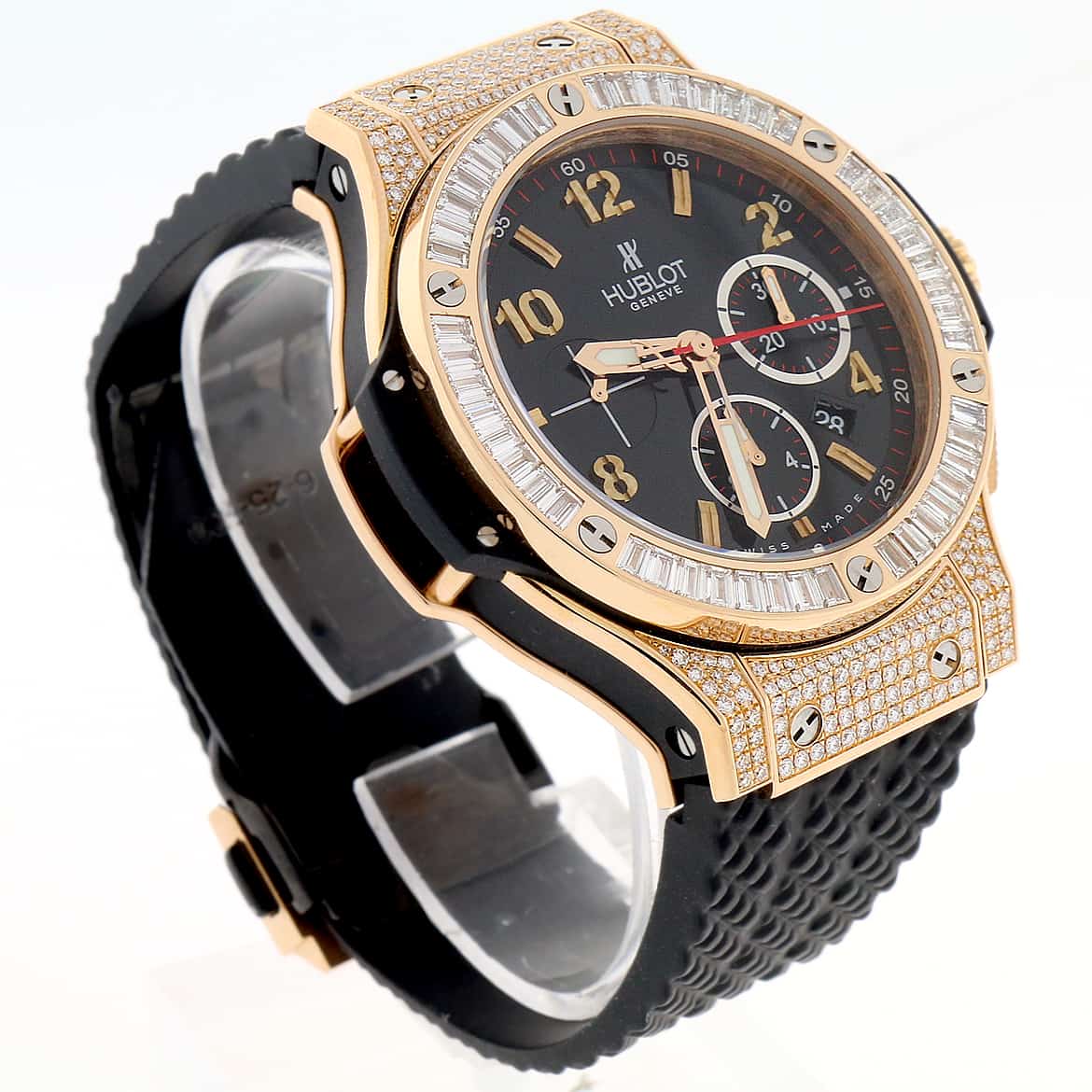 Hublot Big Bang Evolution 18K Rose Original Diamond Bezel 44MM Chronograph Automatic Mens Watch - Image 5