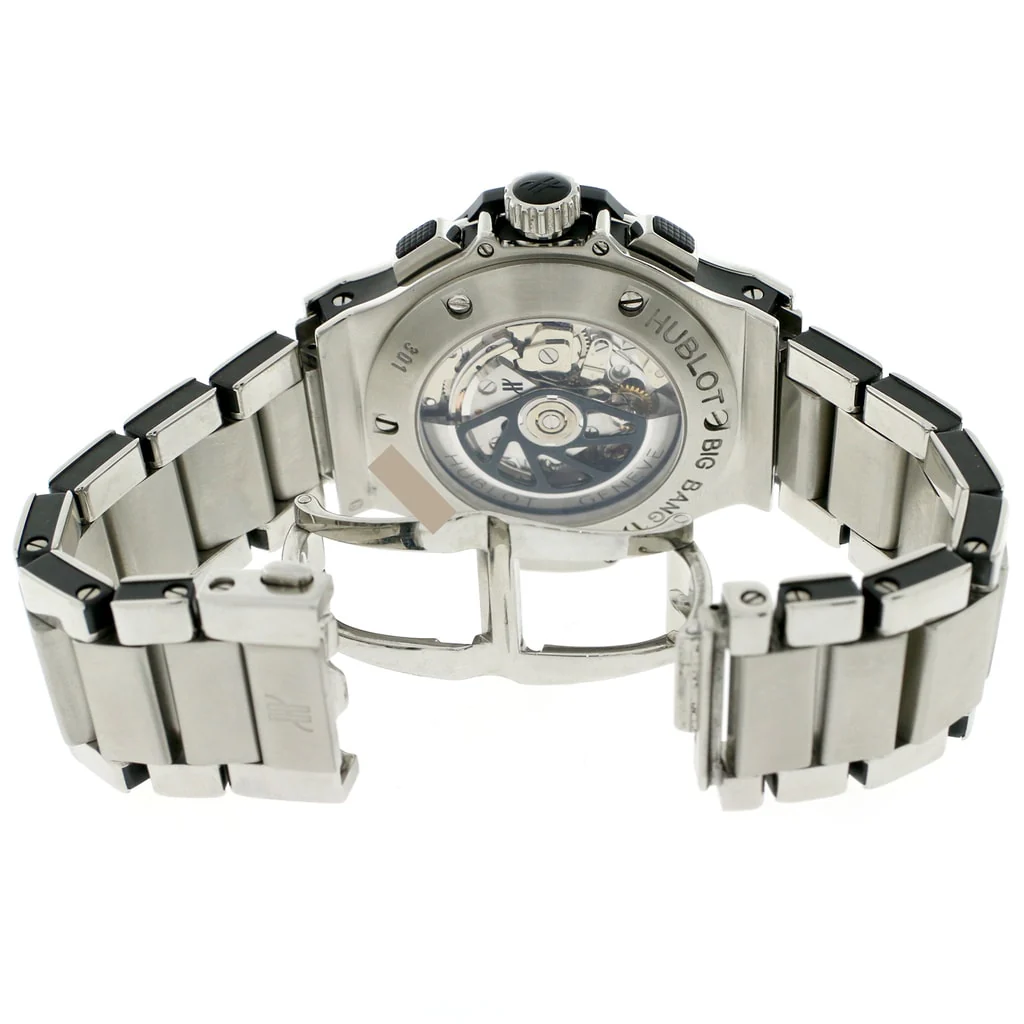 Hublot Big Bang Evolution Chronograph Stainless Steel Black Dial Automatic Mens Watch 301.SX.130.RX - Image 7
