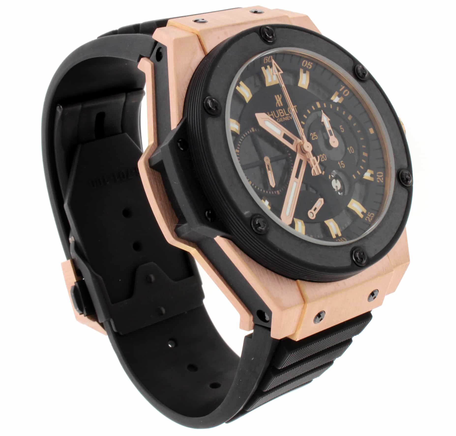 Hublot Big Bang King Power Split Second Black Guilloche Dial 18K Rose Gold Limited Edition 48MM Watch 709OM1780RX - Image 7