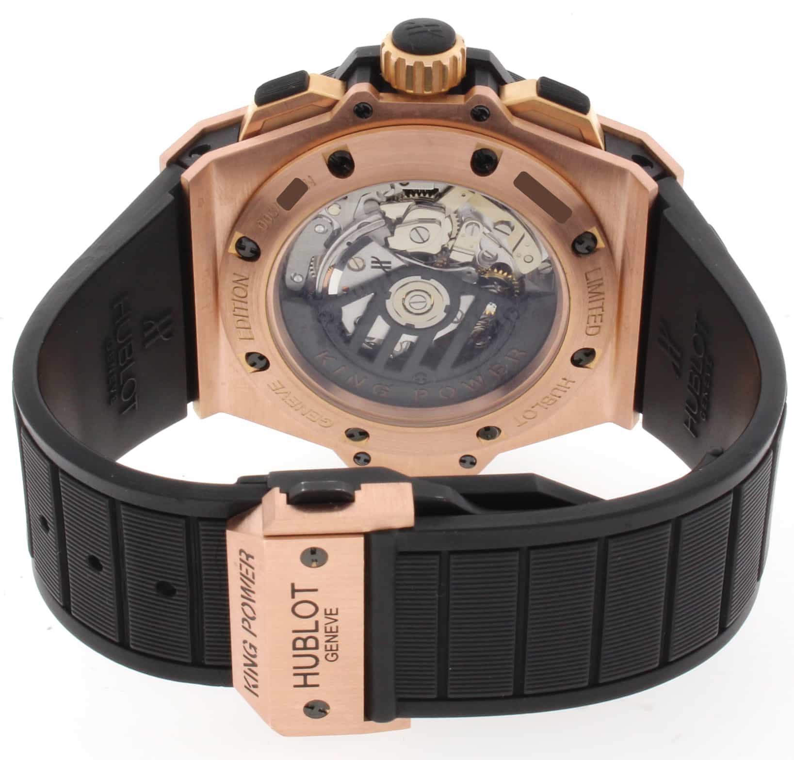 Hublot Big Bang King Power Split Second Black Guilloche Dial 18K Rose Gold Limited Edition 48MM Watch 709OM1780RX - Image 8