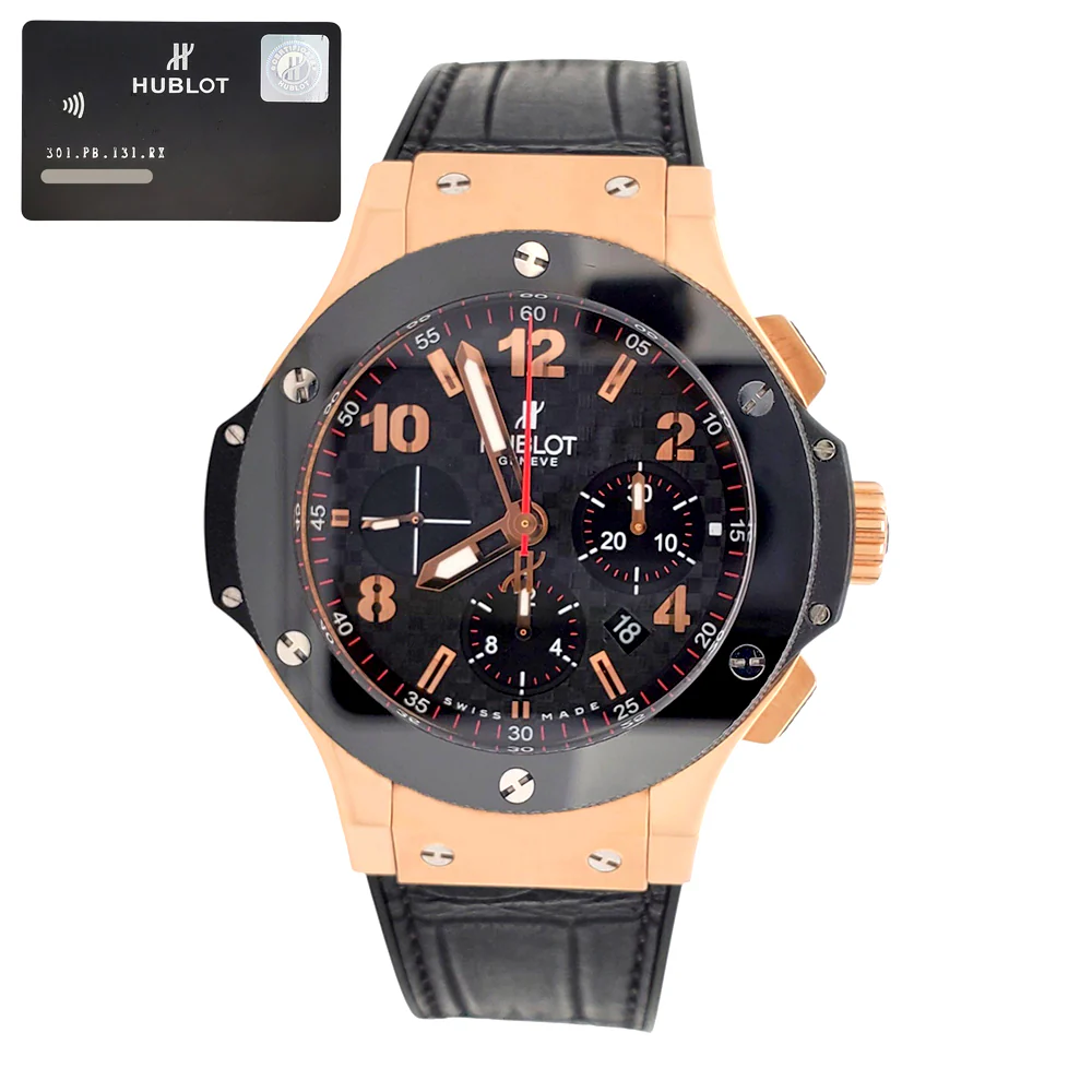 Hublot Big Bang Rose Gold Chronograph 44mm Watch 301.PB.131.RX Papers - Image 4