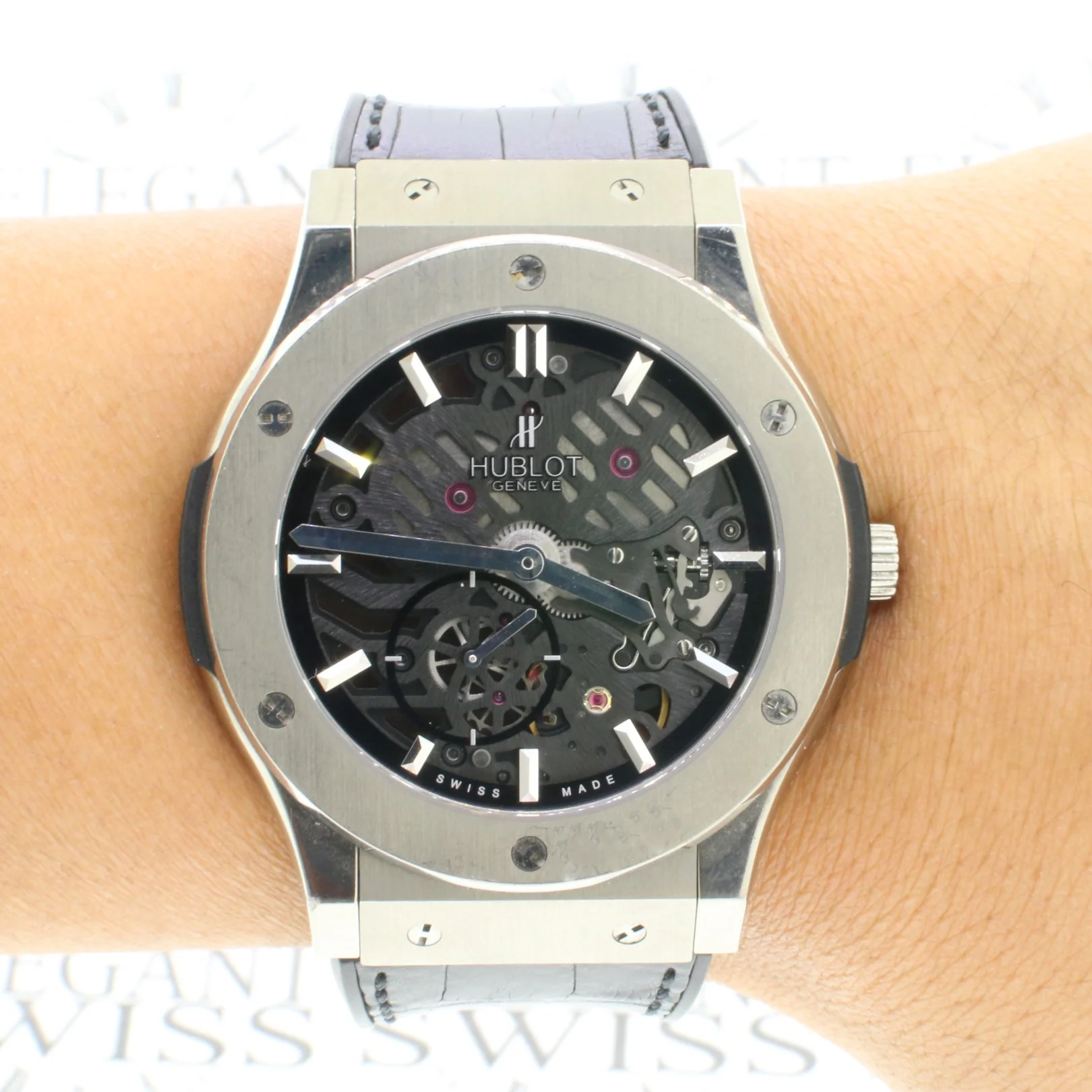 Hublot Classic Fusion 45MM SKELETON 515.NX.0170.LR Mens Watch Box Papers - Image 2