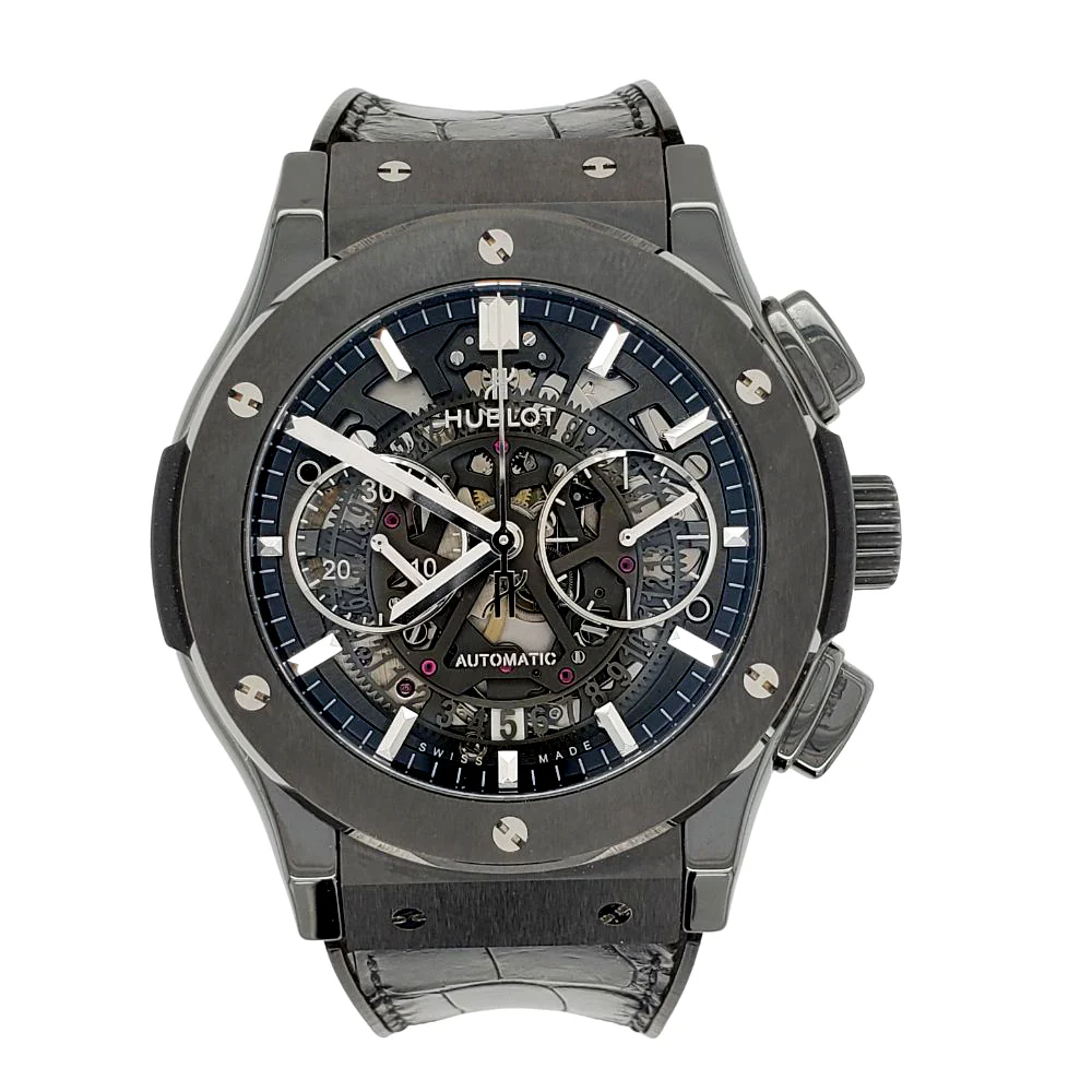 Hublot Classic Fusion Aerofusion 45mm Black Magic Ceramic Skeleton Watch 525.CM.0170.RX - Image 3