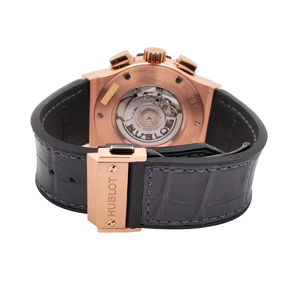 Hublot Classic Fusion Aerofusion Chronograph 45mm King Gold Skeleton Watch 525.OX.0180.LR Box Papers - Image 6
