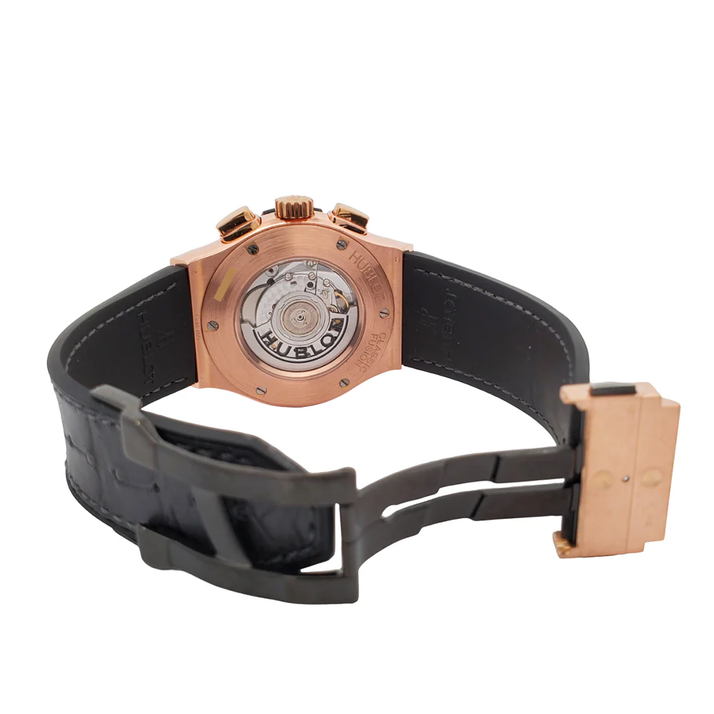 Hublot Classic Fusion Aerofusion Chronograph 45mm King Gold Skeleton Watch 525.OX.0180.LR Box Papers - Image 7