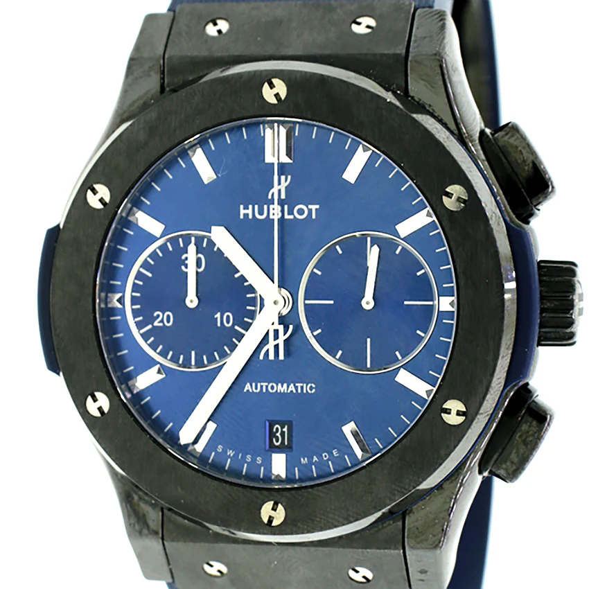 Hublot Classic Fusion Ceramic Blue Chronograph 45mm Watch Box & Papers - Image 2