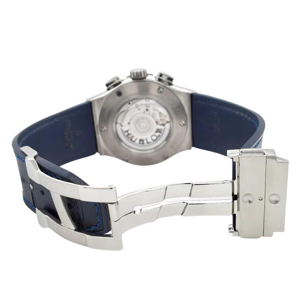 Hublot Classic Fusion Chronograph 45mm Titanium Blue Dial Watch 521.NX.7170.LR Papers - Image 6