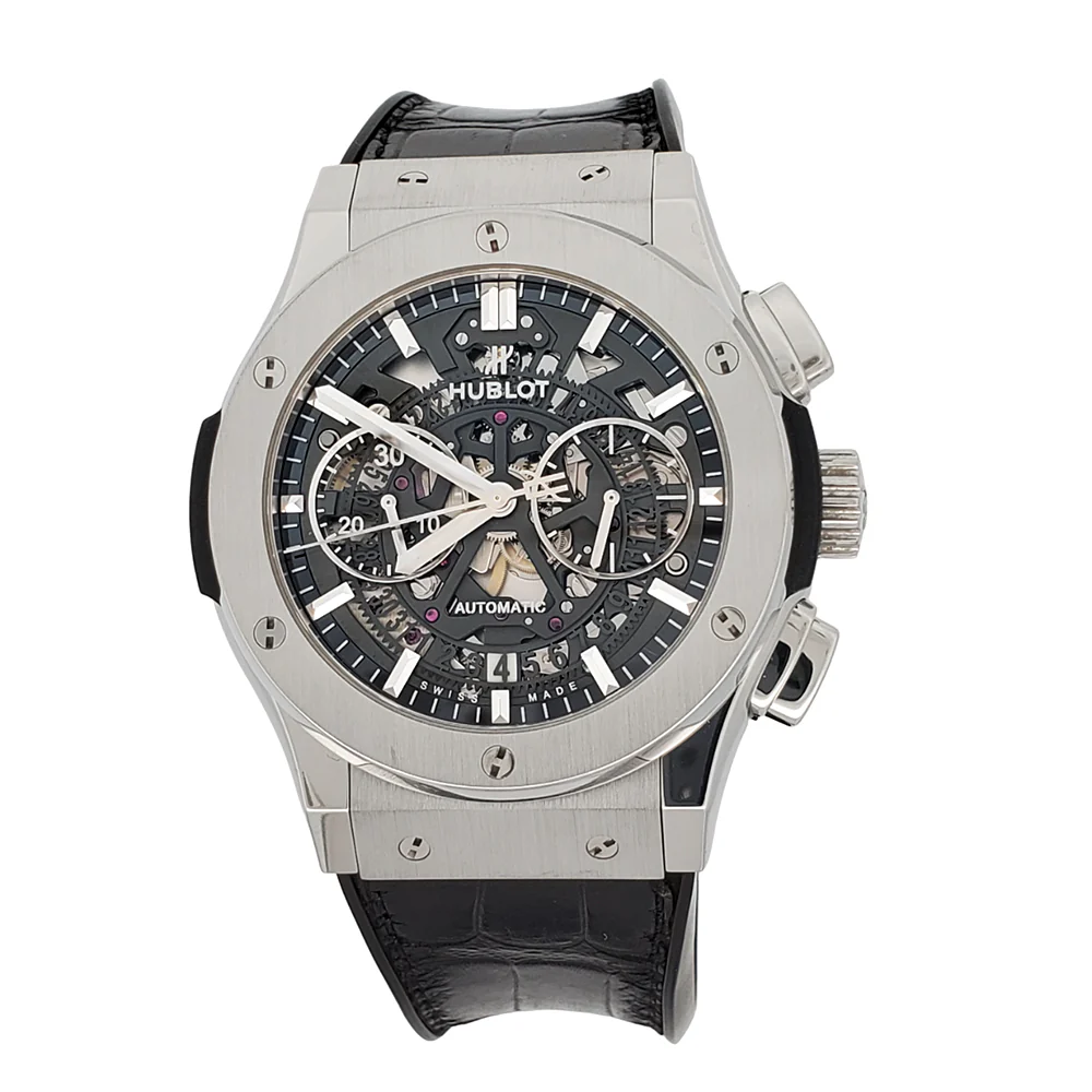 Hublot Skeleton Classic Fusion Chronograph Aerofusion 45mm 525.NX.0170.LR Watch - Image 3