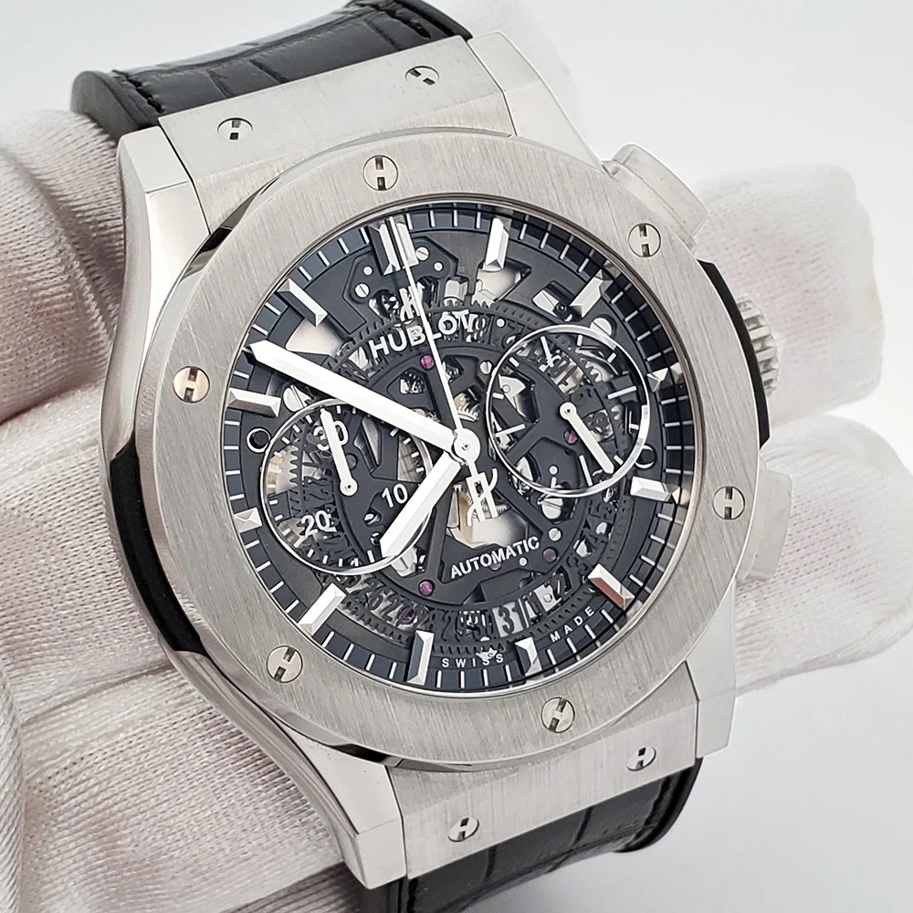Hublot Classic Fusion Chronograph Aerofusion 45mm Skeleton Dial 525.NX.0170.LR Watch - Image 2